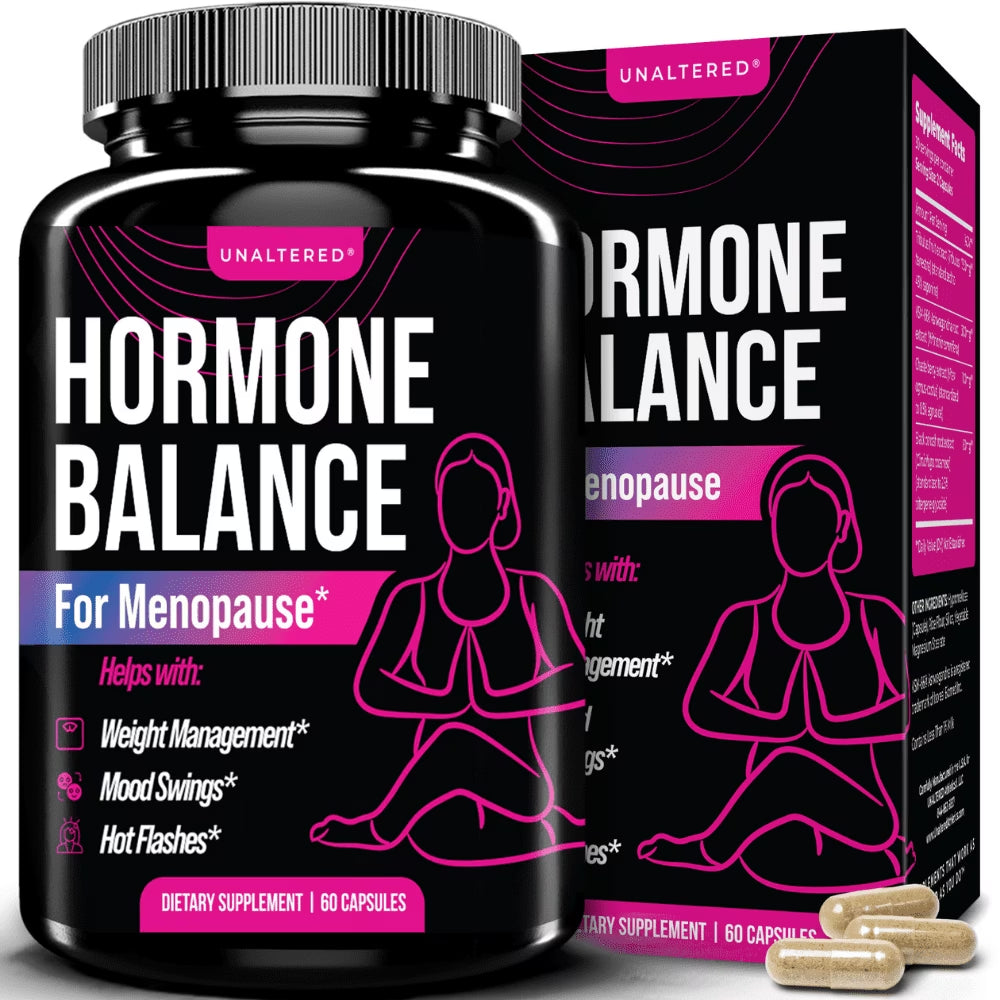 UNALTERED Hormone Balance - Natural Menopause Support Dietary Supplement - 60 Capsules