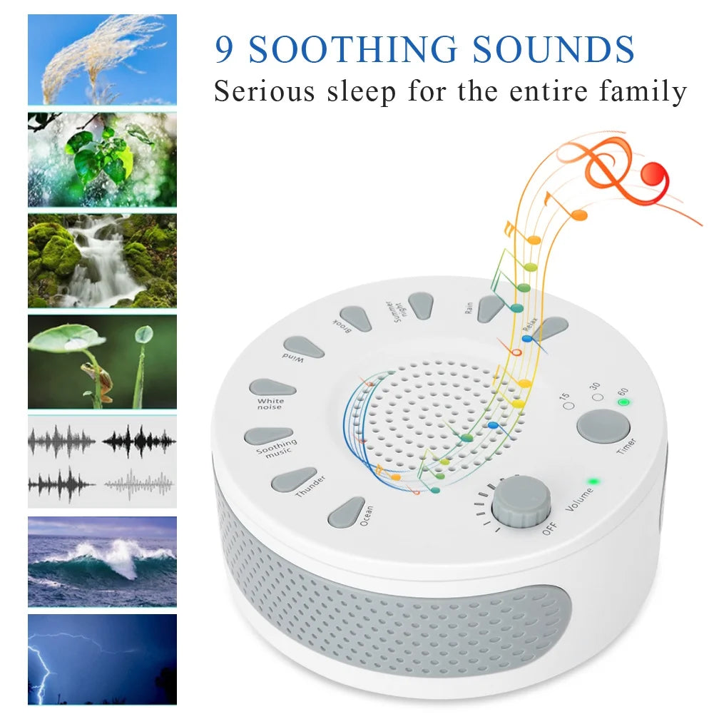 White Noise Sleep Relax Sound Spa Baby Relaxation Soothing Aid Machine