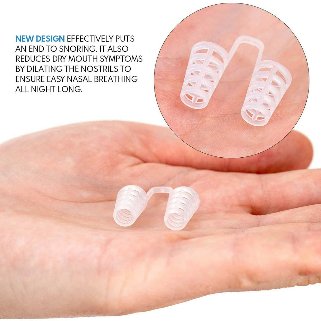 4PCS anti Snore Nose Clip Stop Snoring Stopper Device Sleep Aids Cones Vent