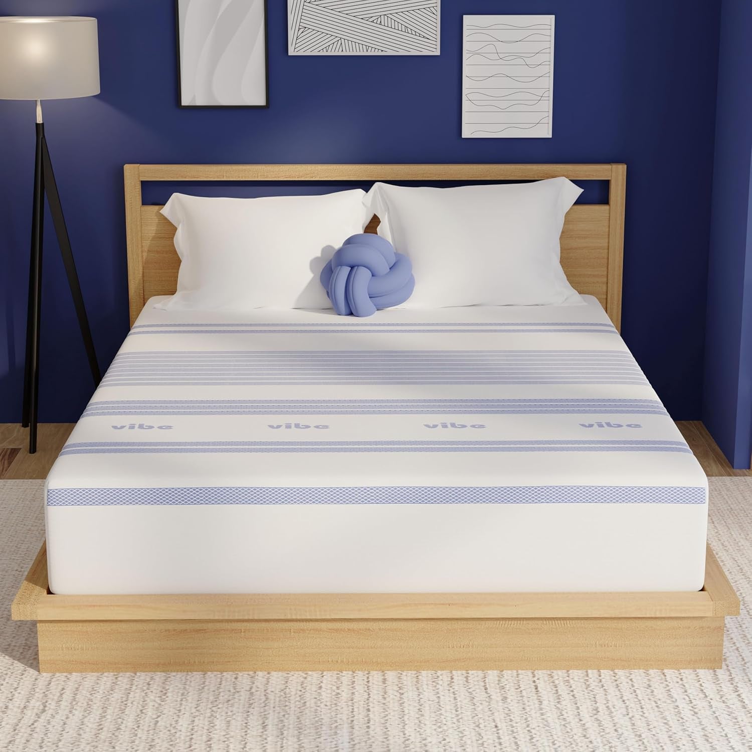 Gel Memory Foam Mattress, 12-Inch Certipur-Us Certified Bed-In-A-Box, Queen, White