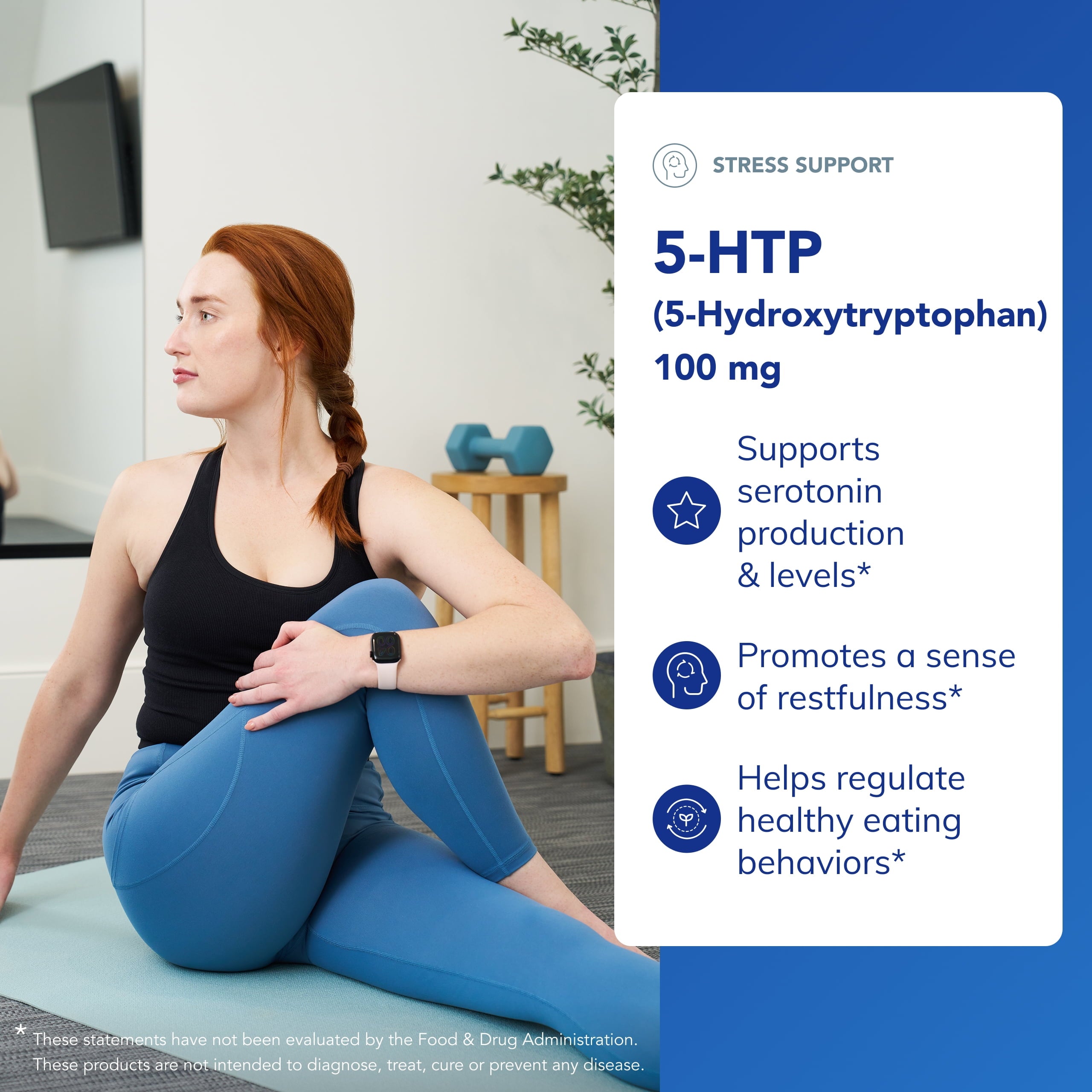 5-HTP 100 Mg - Brain Health, Sleep Regulation & Appetite Support* - 5-Hydroxytryptophan - Gluten Free & Non-Gmo - 180 Capsules