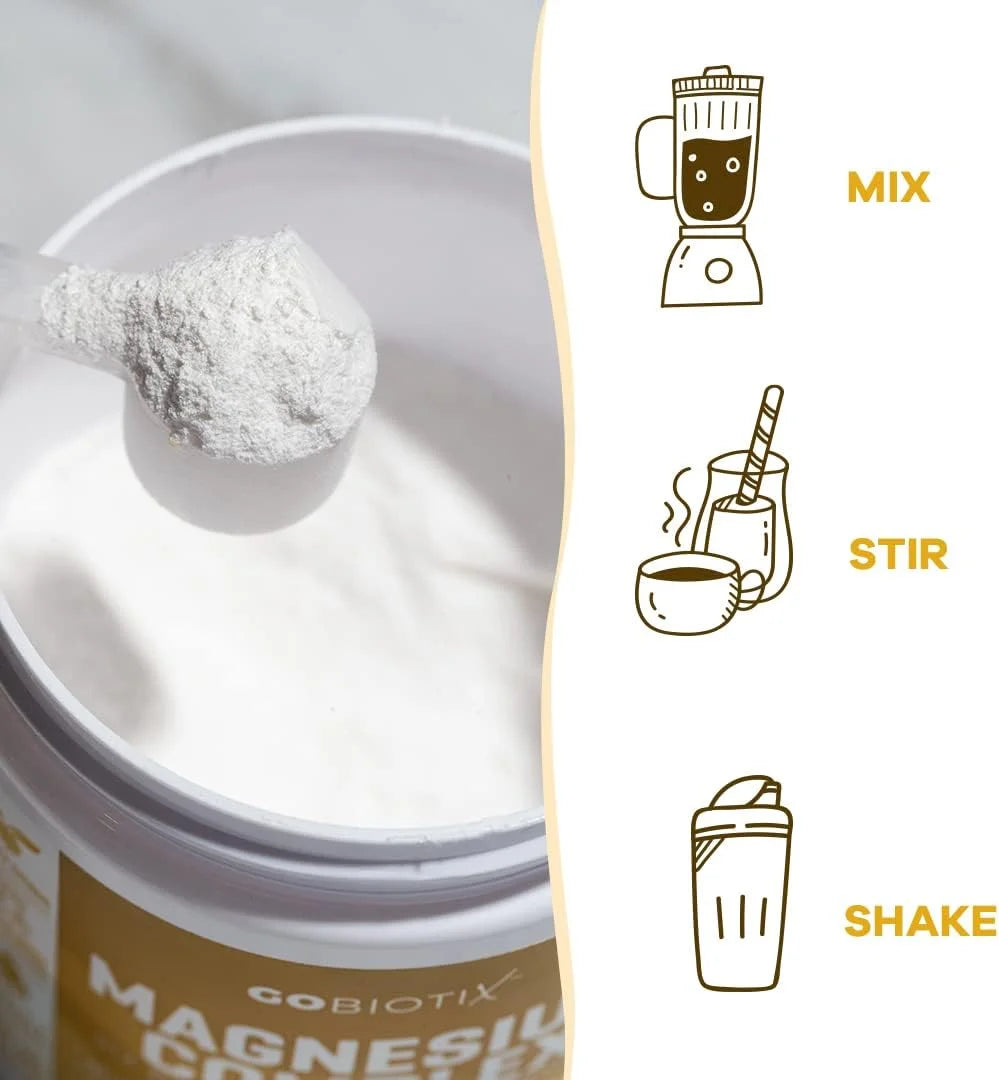 Magnesium Complex Powder with Magnesium Glycinate & Citrate, Honey Citrus Flavor, 60 Servings