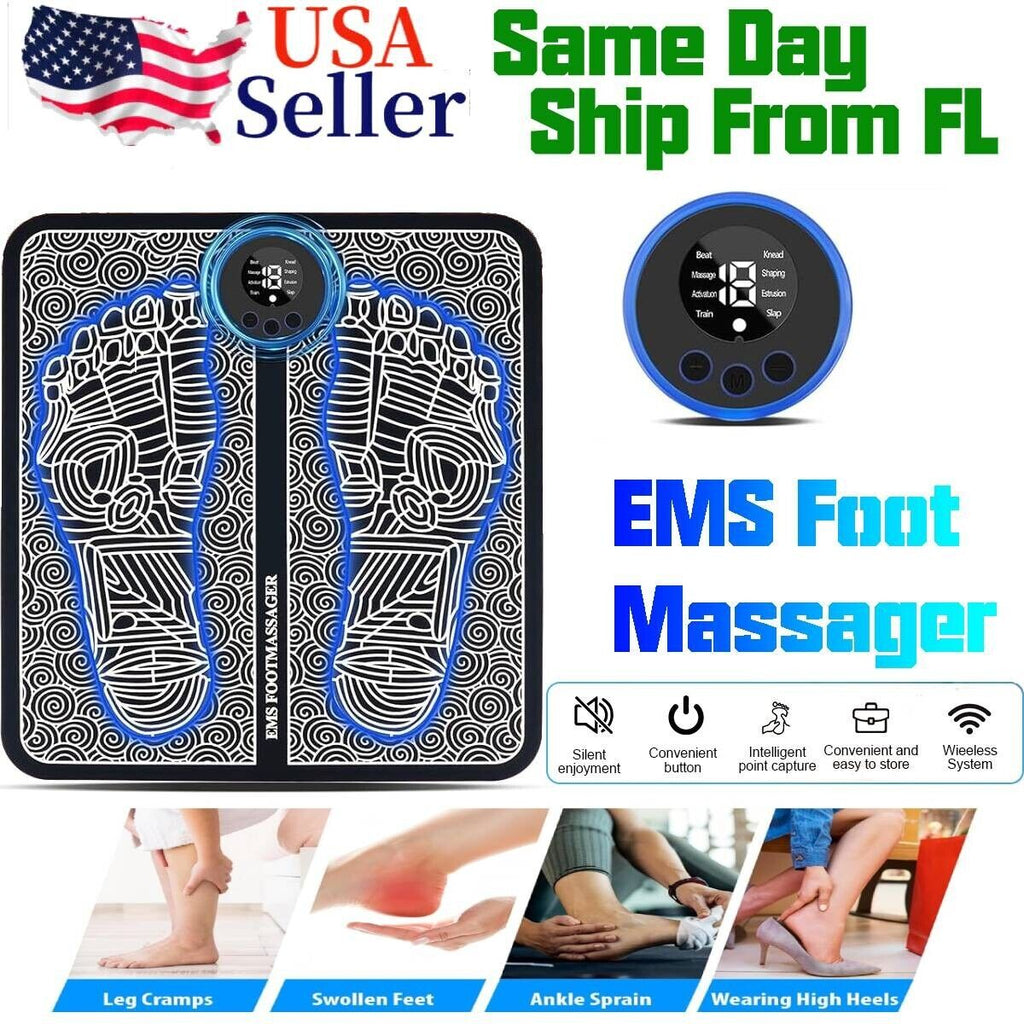 EMS Foot Massager Leg Reshaping Electric Deep Kneading Muscle Pain Relax Machine