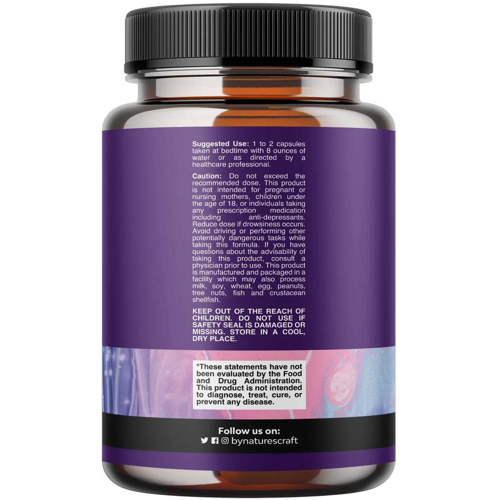 5 HTP Supplement 5-Hydroxytryptophan - 5HTP 100Mg per Serving Gentle Herbal Sleep Supplement and Mood Enhancer - 5-HTP Mood Support Supplement and Sleep Support Capsules from Griffonia Simplicifolia