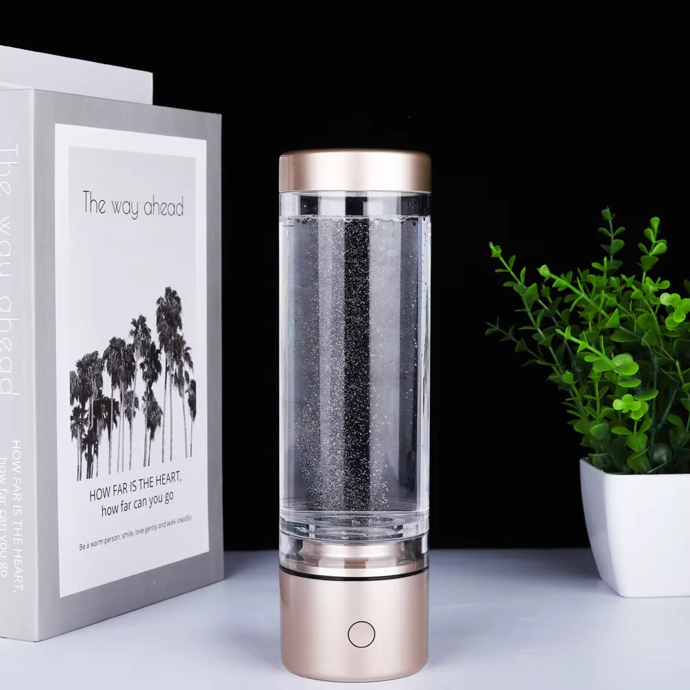 5000PPB Nano-Enriched Hydrogen Water Generator Bottle - Alkaline Anti-Aging Ionizer with Hydrogen-Oxygen Separation Technology