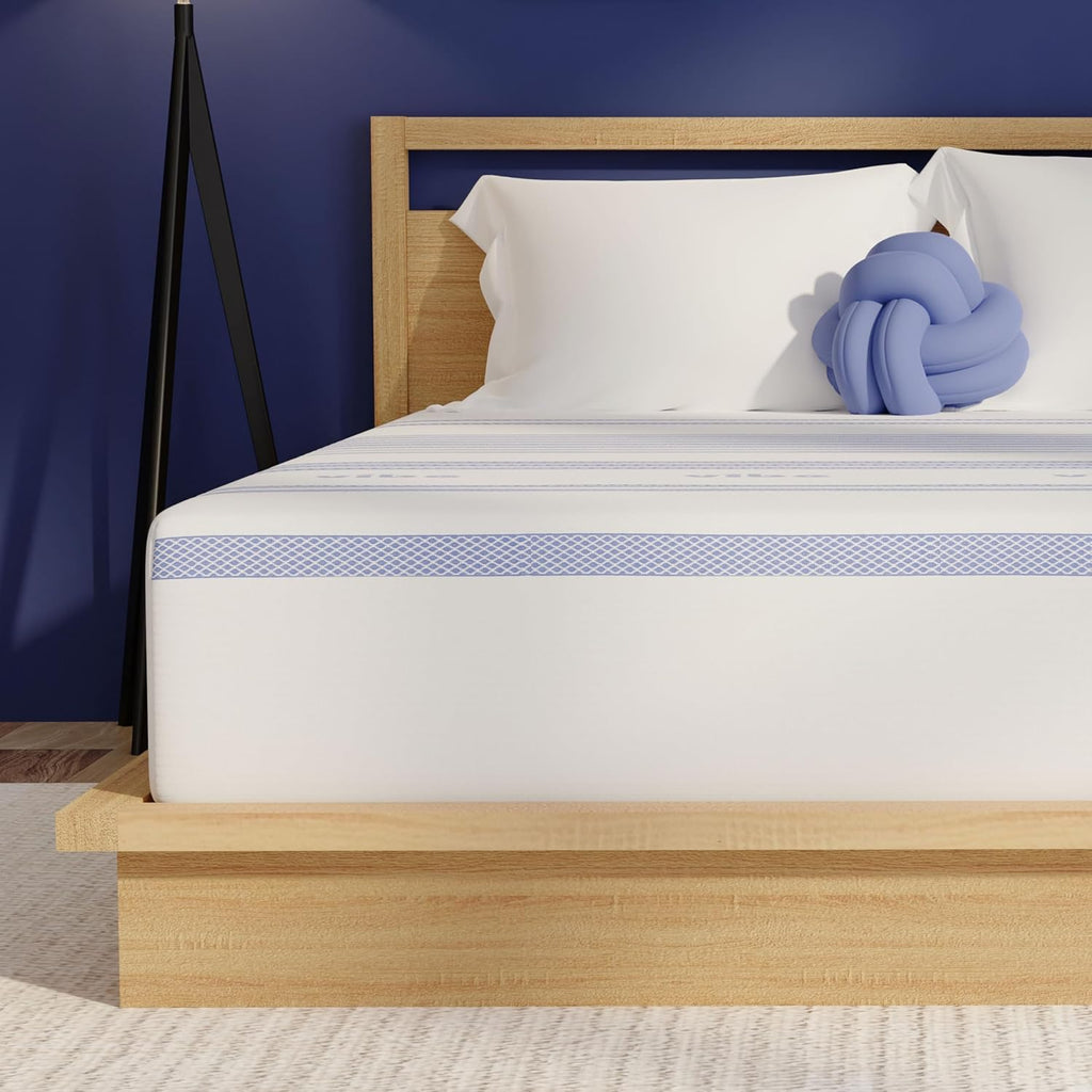 Gel Memory Foam Mattress, 12-Inch Certipur-Us Certified Bed-In-A-Box, Queen, White