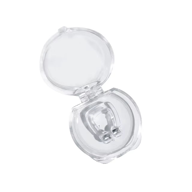 Silicone Magnetic anti Snore Stop Snoring Nose Clip Sleep Tray Sleeping Aid Apnea Guard Night Device with Case Nose Clip Men'S