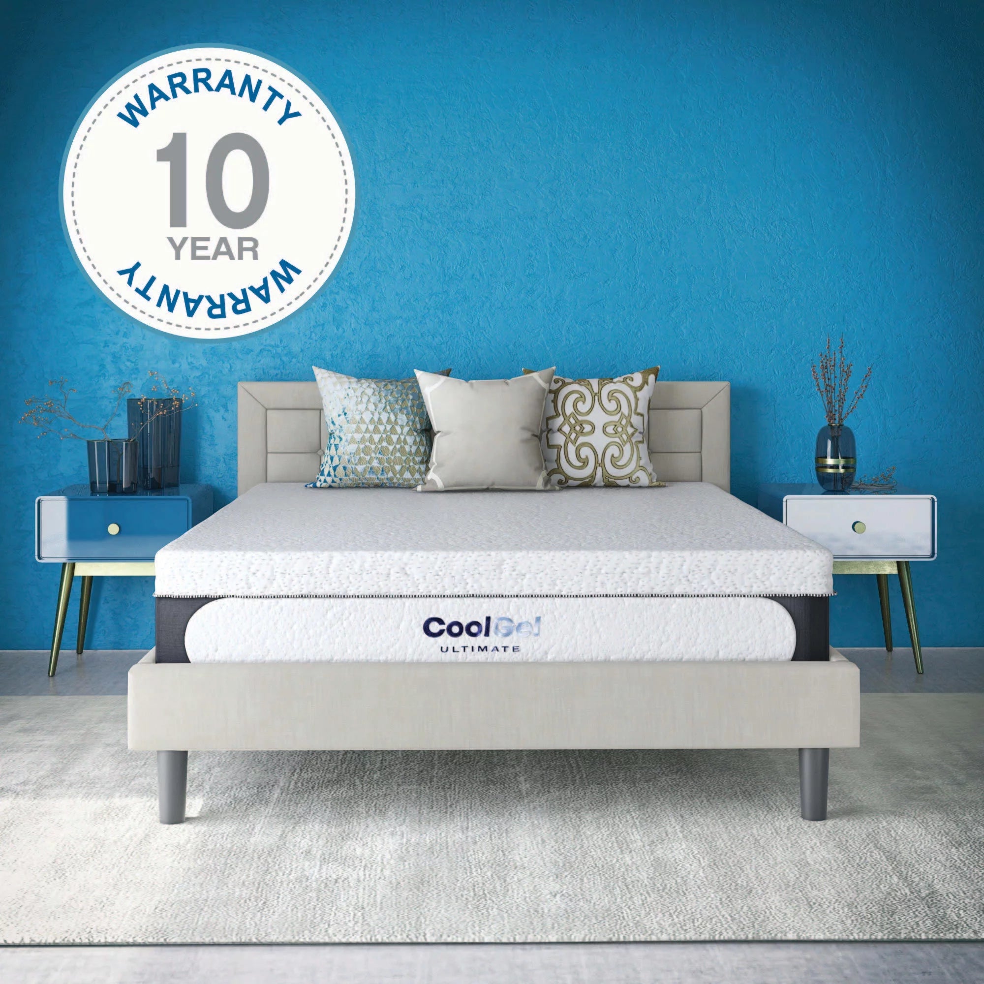14" Twin Medium Tight Top Gel Memory Foam Mattress with Bonus Pillow