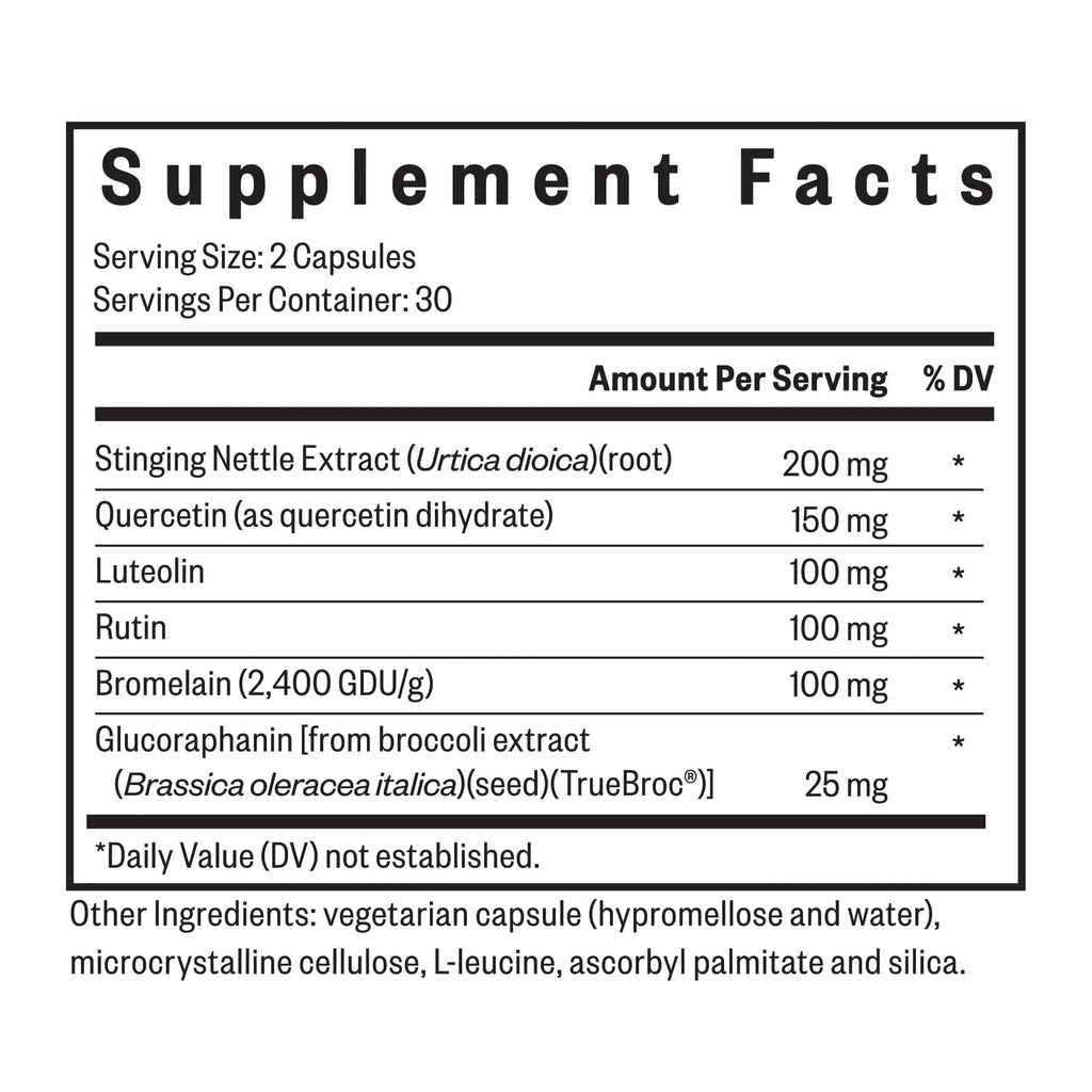 Histaminx - Supplement with Bromelain & Flavonoids - Formula Aids Healthy Swelling Responses & Seasonal Comfort - Support Immune System with Antioxidants - 60 Capsules