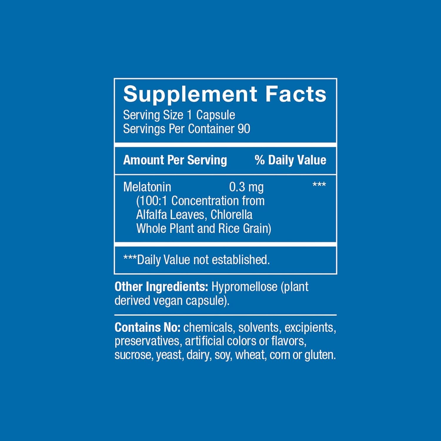 ® 0.3 Mg – the First Plant-Based, Natural Melatonin Supplement (Phyto-Melatonin) - Low Dose Sleep Aid, Supports Circadian Rhythm & Cellular Health – 180 Capsules (180 Day Supply)