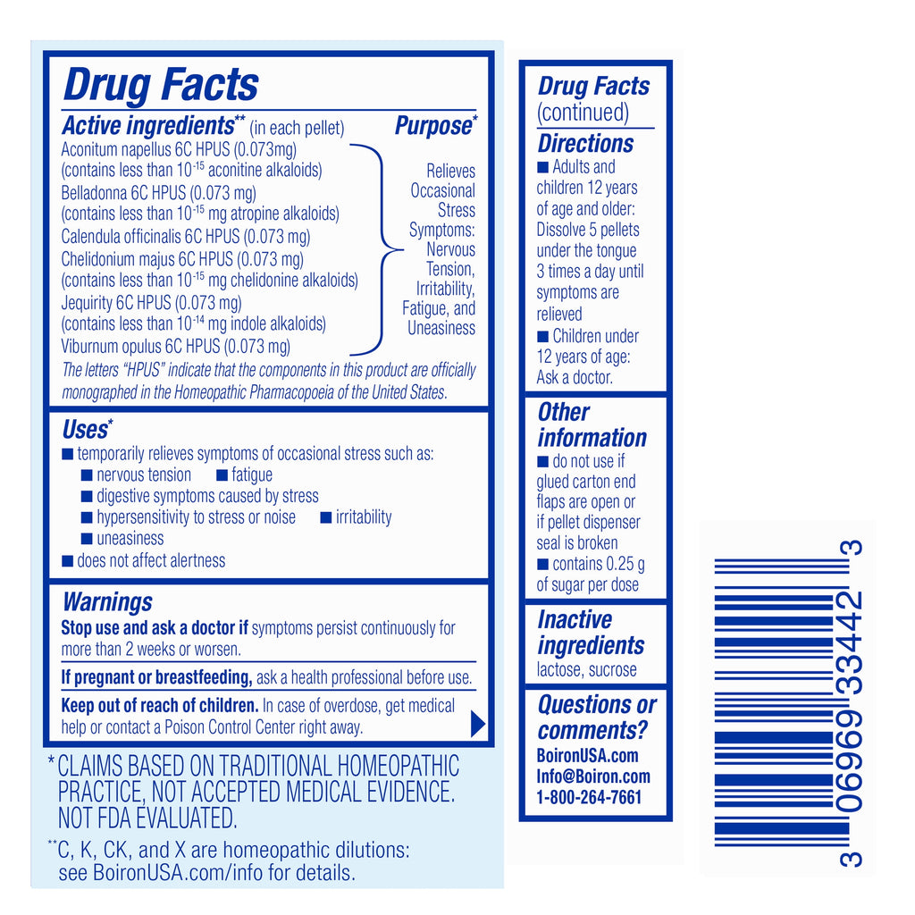 Stresscalm on the Go, Homeopathic Medicine for Stress Relief, Reduces Nervous Tension, Calms Mind & Body, 2 X 80 Pellets