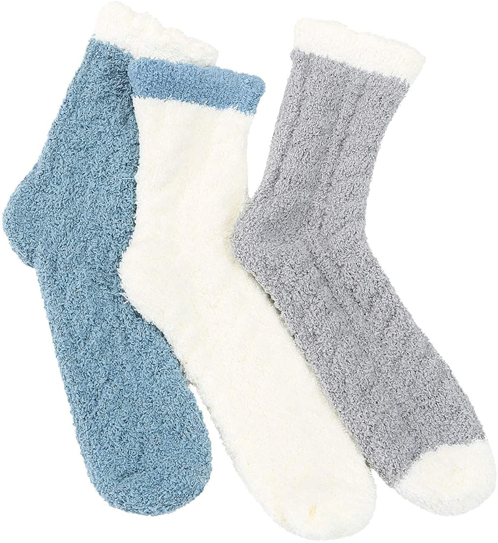 Womens Fuzzy Socks Soft Warm Fluffy Socks for Women Cozy Socks Winter Sleep Socks