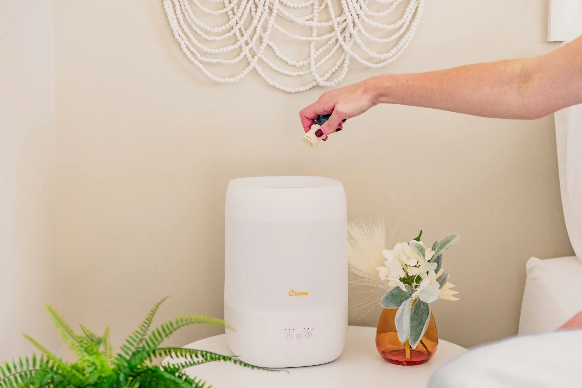 Top Fill Cool Mist Humidifier - 1 Gallon with Sleep Support Light & Essential Oil Tray