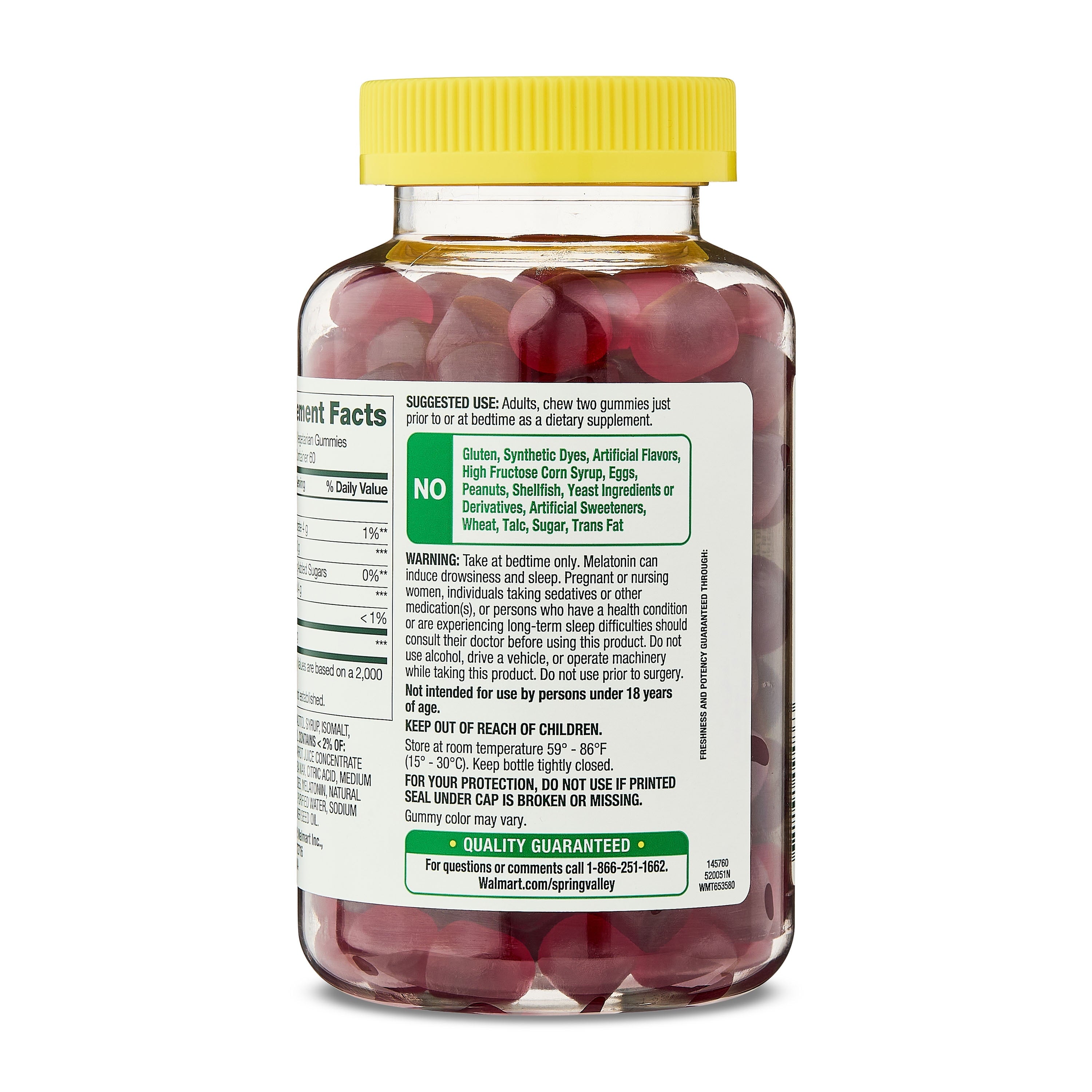 (3 Pack)  Zero Sugar Melatonin Sleep Support Dietary Supplement Gummies, 5 Mg, 120 Count