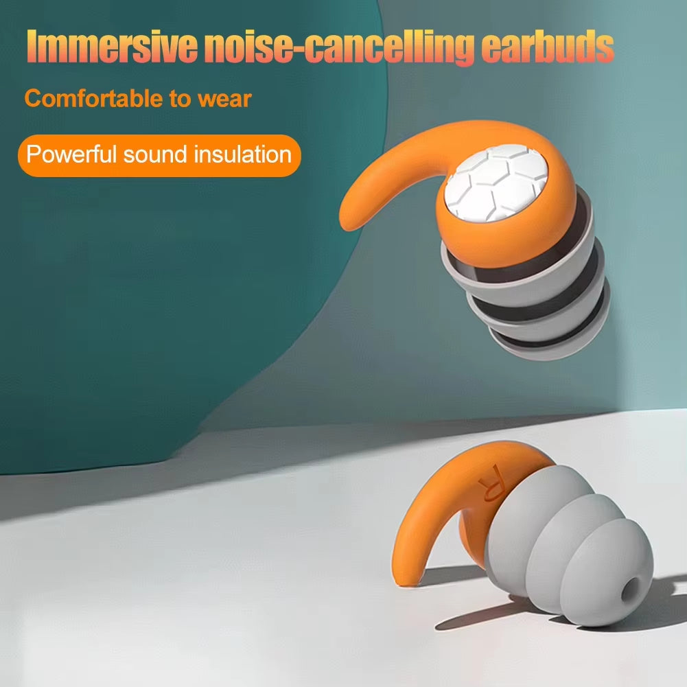 HUAK Sleeping Ear Plugs Noise Reduction Ear Protector Soft Nano Silica Gel Earplug Waterproof Tapones Para Dormir Earplugs