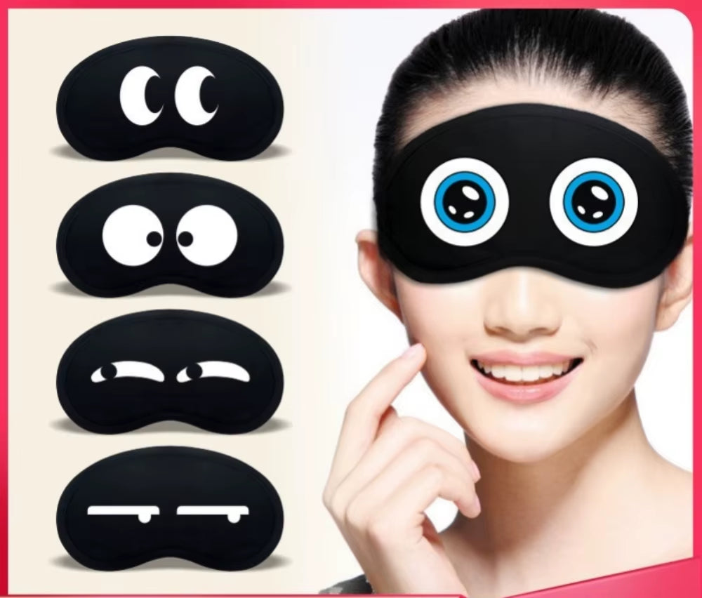 2023 Cartoon Sleep Eye Mask Cute Funny Eye Cover Sleeping Mask Kids Eye Shade Band Blindfolds Sleep Aids Travel Rest Eye Patch