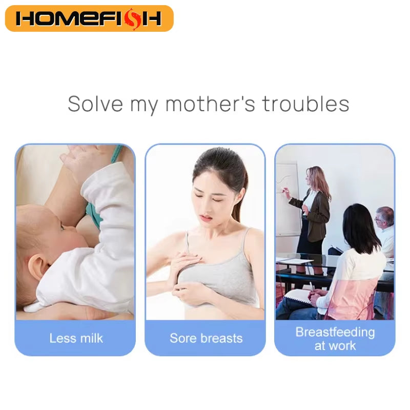 Wearable Electric Breast Pump Hands Free Electric Portable Breast Pump Bpa-Free with LED Display 4 Modes & 12 Levels