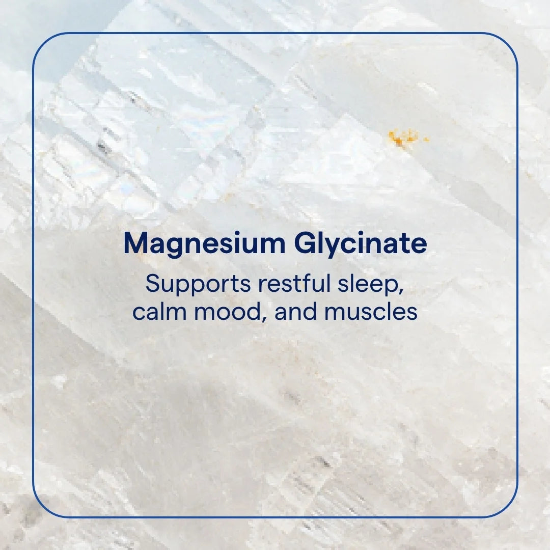 Minerals Magnesium Glycinate Powder - Daily Magnesium Powder for Sleep Support - Calming Bedtime Drink - Natural & Gentle - Grape - 180G (60 Servings)