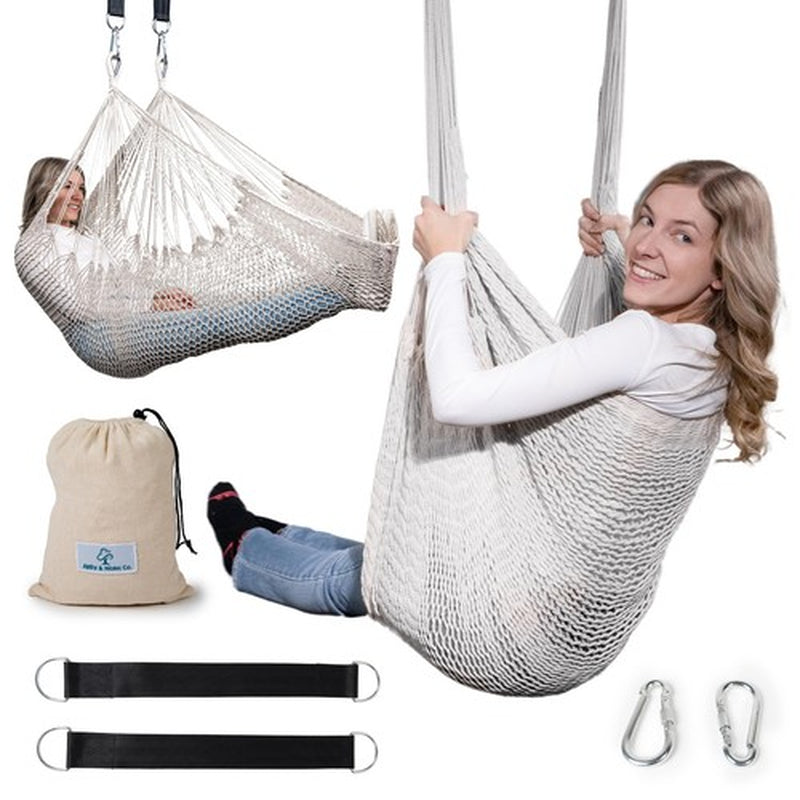 Abby & Noah Autism Sensory Swing for Adults & Kids - Cozy Cocoon Outdoor Indo...