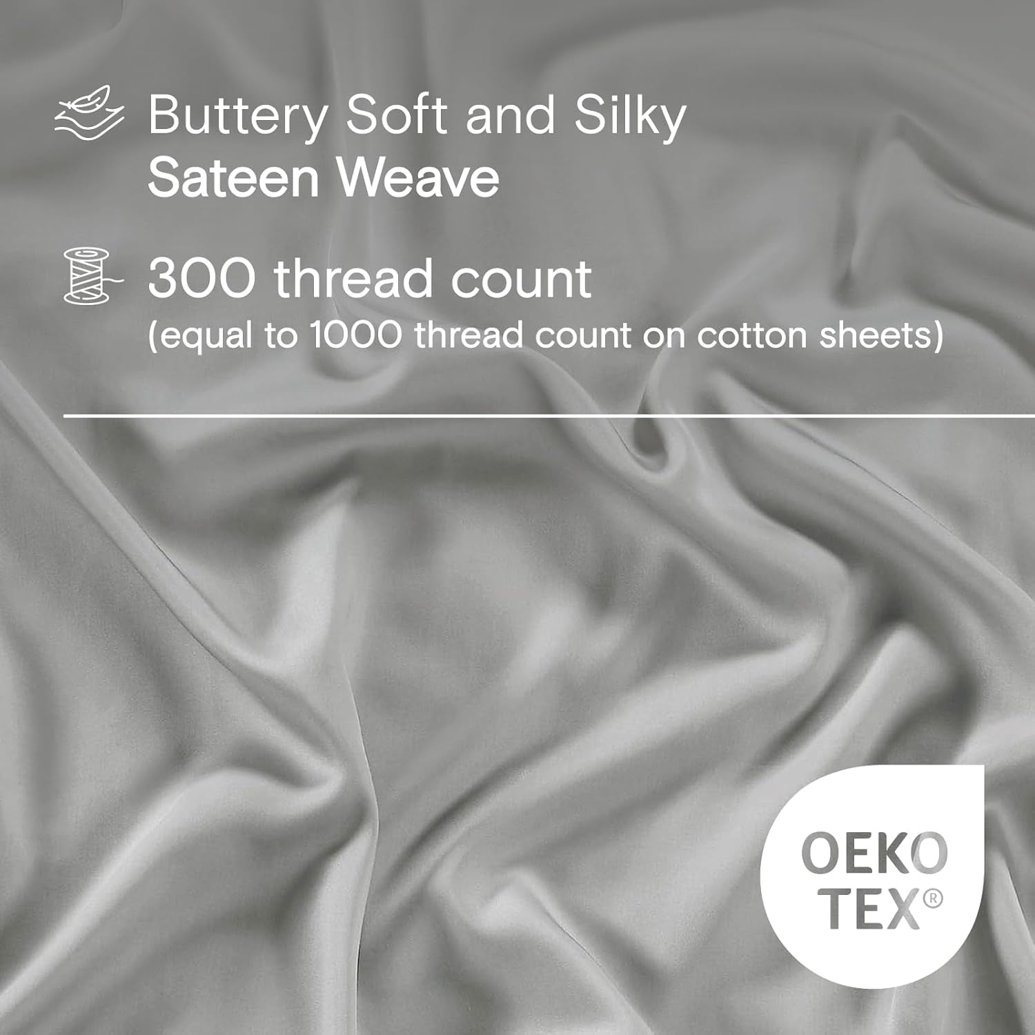 Airyweight Tencel Sheet Set, 100% Lyocell Derived from Eucalyptus, Buttery Soft, Architectural Digest 2022 Best Cooling Sheets Winner - 4Pc - 2 Pillowcases 1 Fitted 1 Top (Dove, Queen)