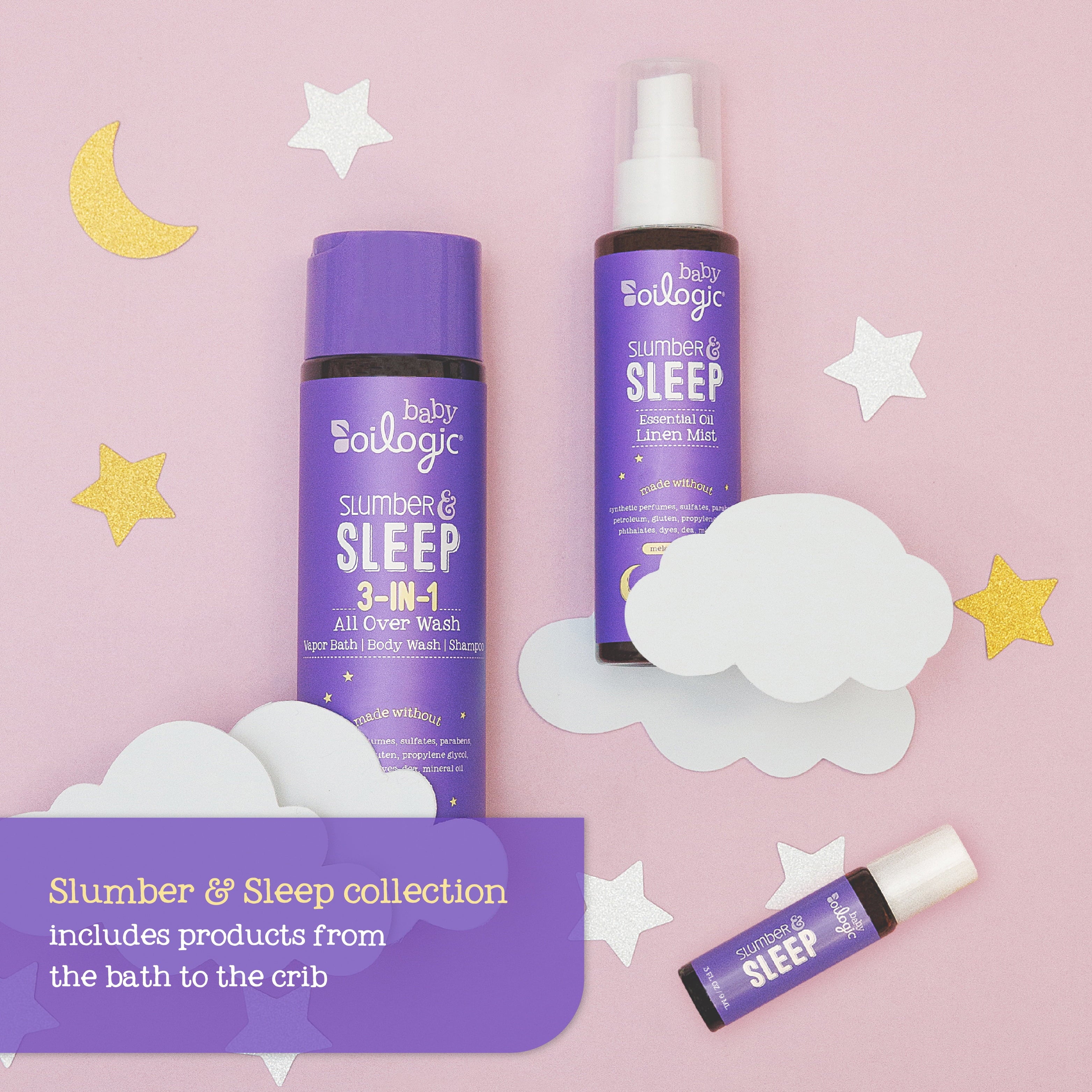 3 in 1 Slumber & Sleep Baby Safe Essential Oil Vapor Bath & Shampoo, 9 Fl Oz