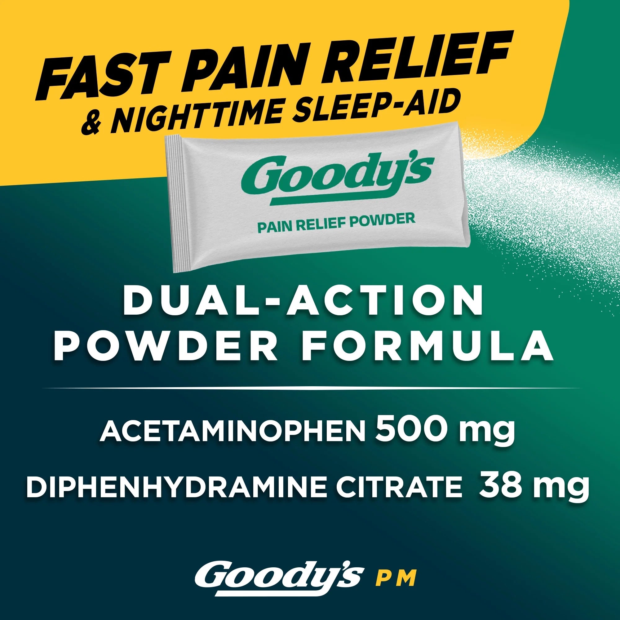 (2 Pack)  PM for Pain with Sleeplessness Nighttime Powder, Sleep Support, 16 Powder Sticks