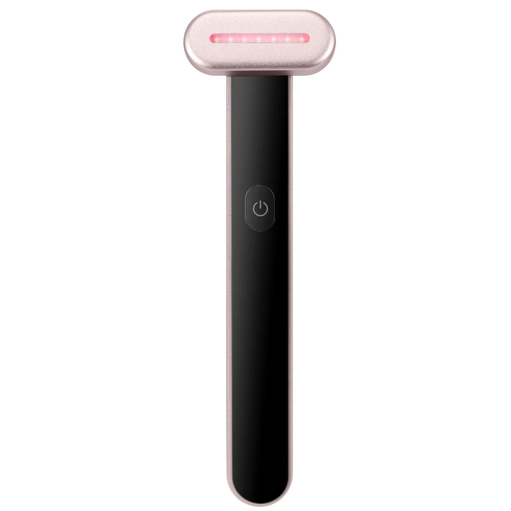 VEVOR Red Light Therapy Wand for Face and Neck, 3-In-1 LED Facial Wand Red Light Therapy Device with Heating Therapy| Vibrating Facial Massage, Portable LED Beauty Wand