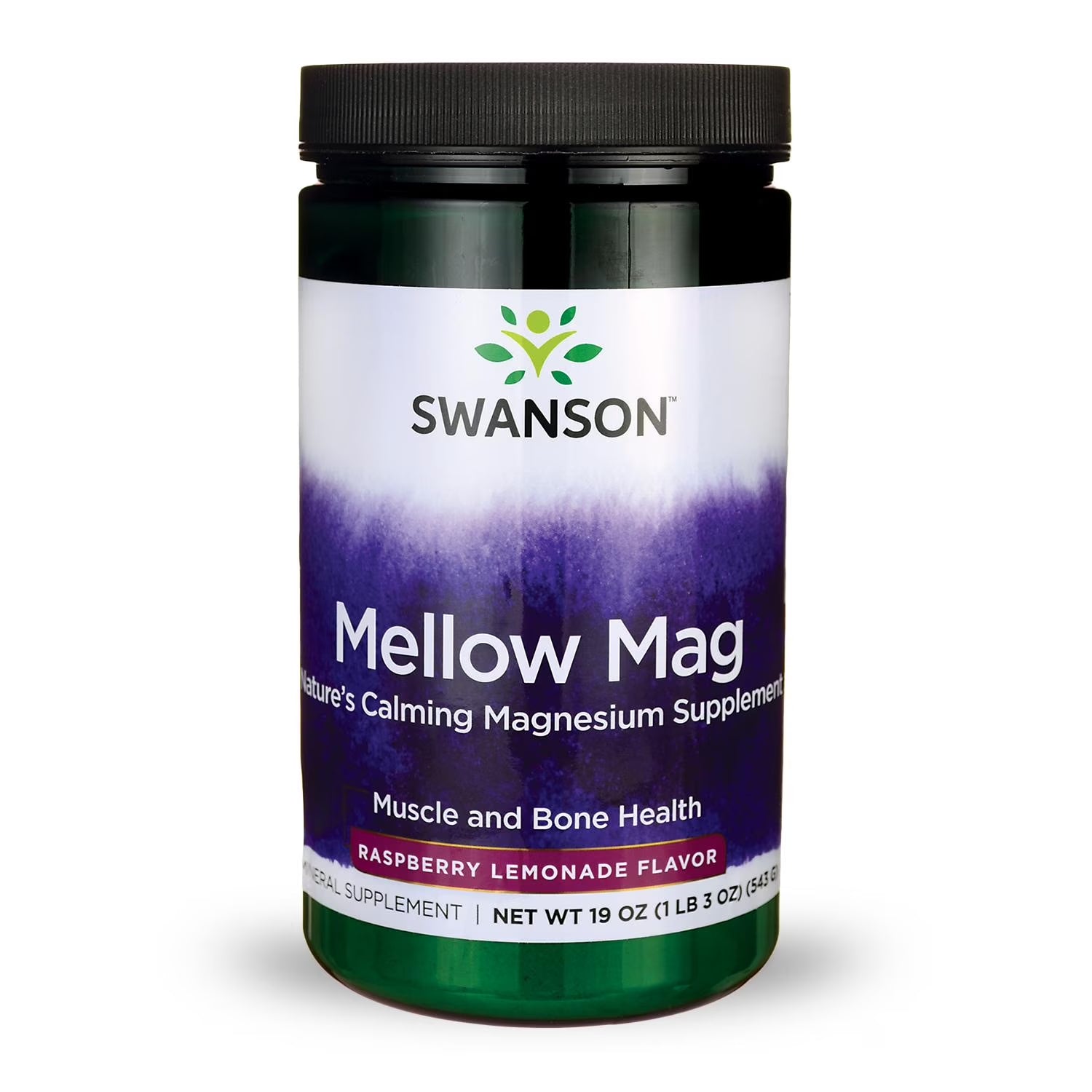 Mellow Mag Calming Anti-Stress Drink Mix Powder, Raspberry Lemonade, 19 Oz