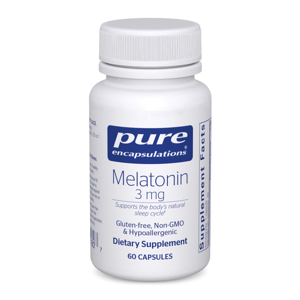 Melatonin 3 Mg - Antioxidant Supplement to Support Natural Sleeping & Relief of Occasional Sleeplessness - for Natural Sleep Support* - 60 Capsules