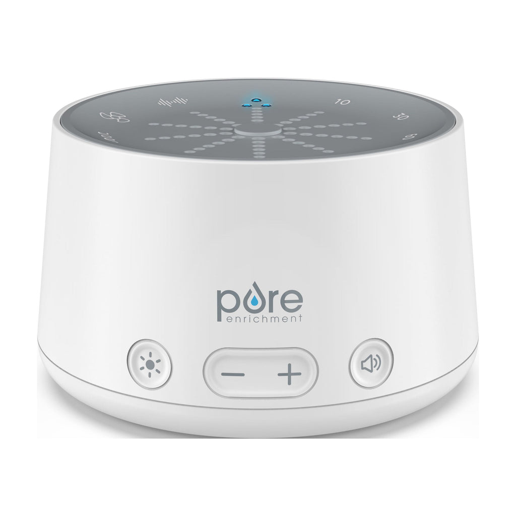 DOZE Sound Machine and Sleep Therapy Light - 6 Soothing Sounds, Relaxing Pulse Light, Auto Sleep Timer, and Built-In USB Charger - All-Natural Sleep Aid and Stress Reliever