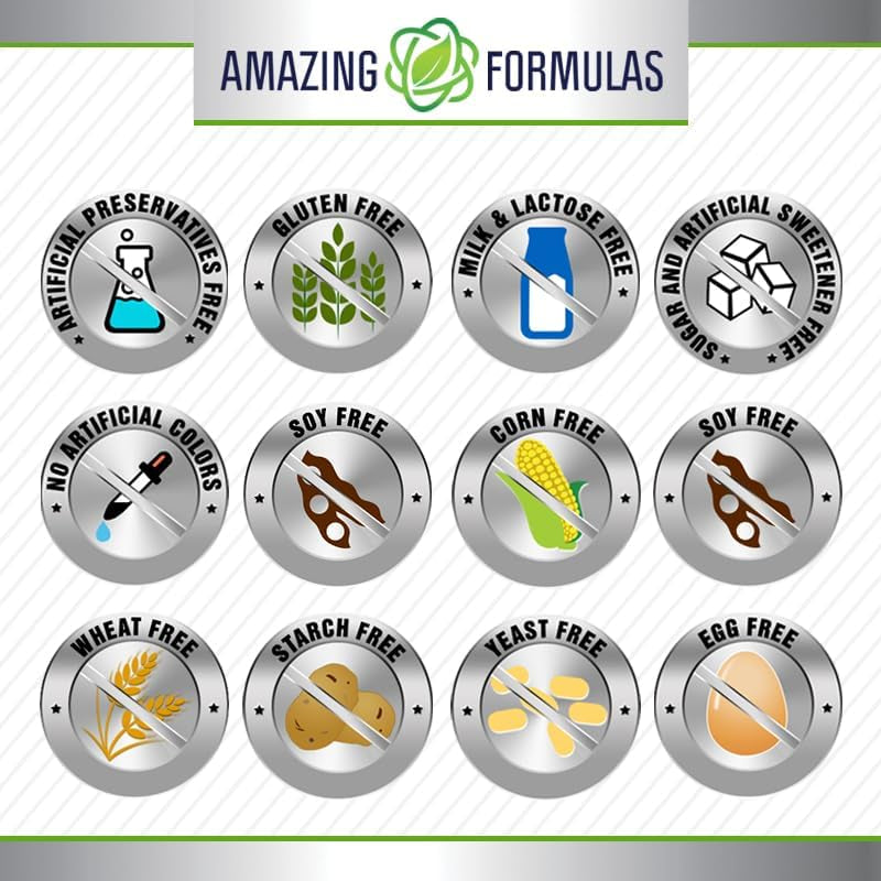 Amazing Formulas Melatonin 10 Mg Supplement | Tablets | Non-Gmo | Gluten-Free | Made in USA (1 Pack | 120 Count)