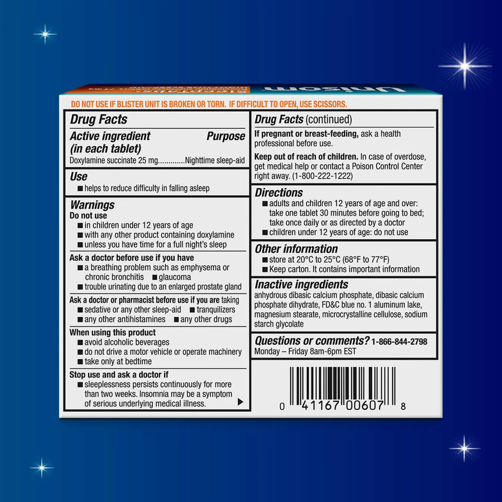 Sleeptabs Tablets (16 Ct), Sleep-Aid, Doxylamine Succinate