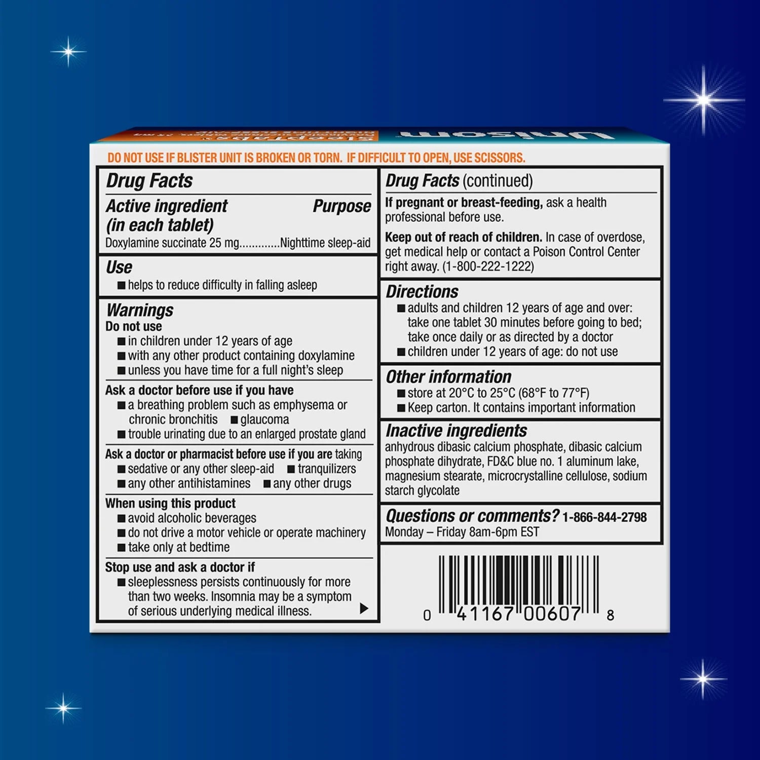 Sleeptabs Tablets (16 Ct), Sleep-Aid, Doxylamine Succinate