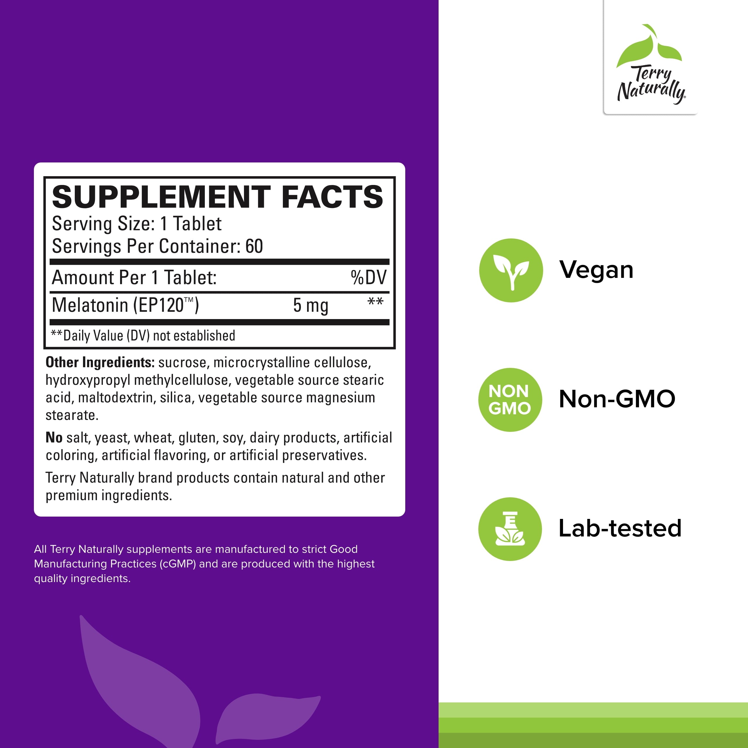 Melatonin EP 120 5Mg - 60 Tablets