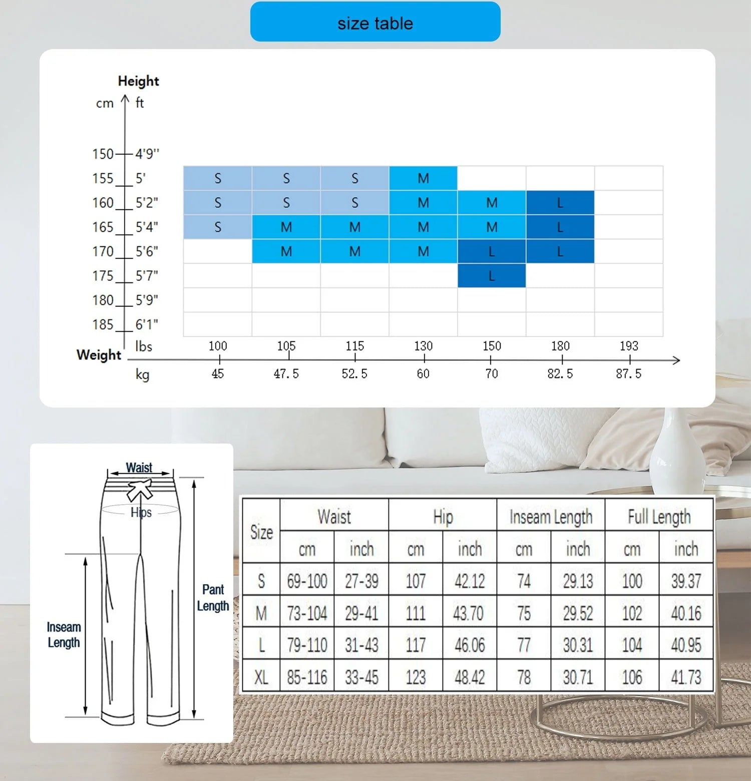 Women Comfy Fleece Plaid Pajama Pants for Sleep Size M