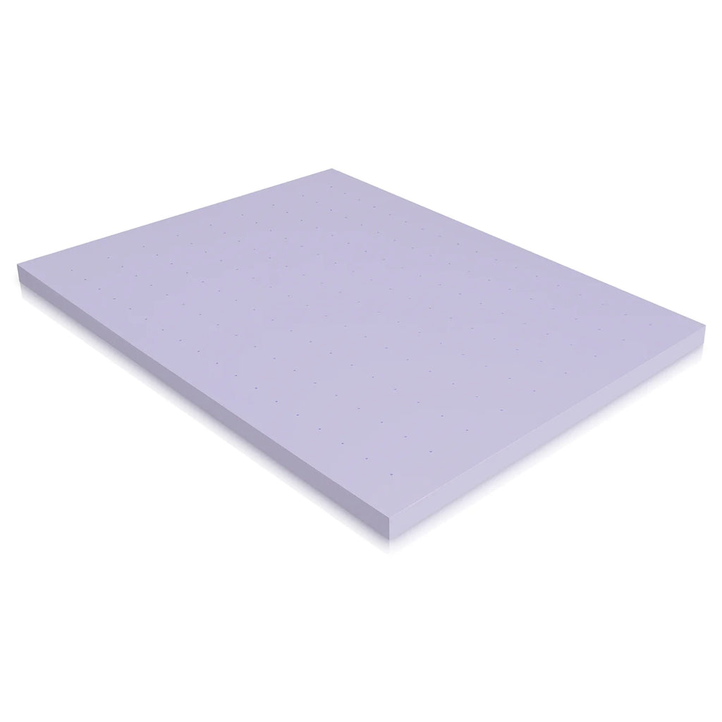 3 Inch King Memory Foam Mattress Topper, Relaxing Infused Lavender Scent, Extra Soft, Ventilated Air Flow