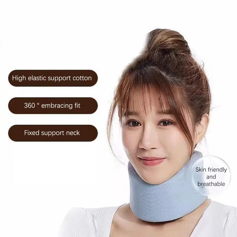 1 Pack Neck Support Adjustable Neck Support Cervical Sponge Neck Protector for Sleep Relief Neck Pain Breathable Neck Support