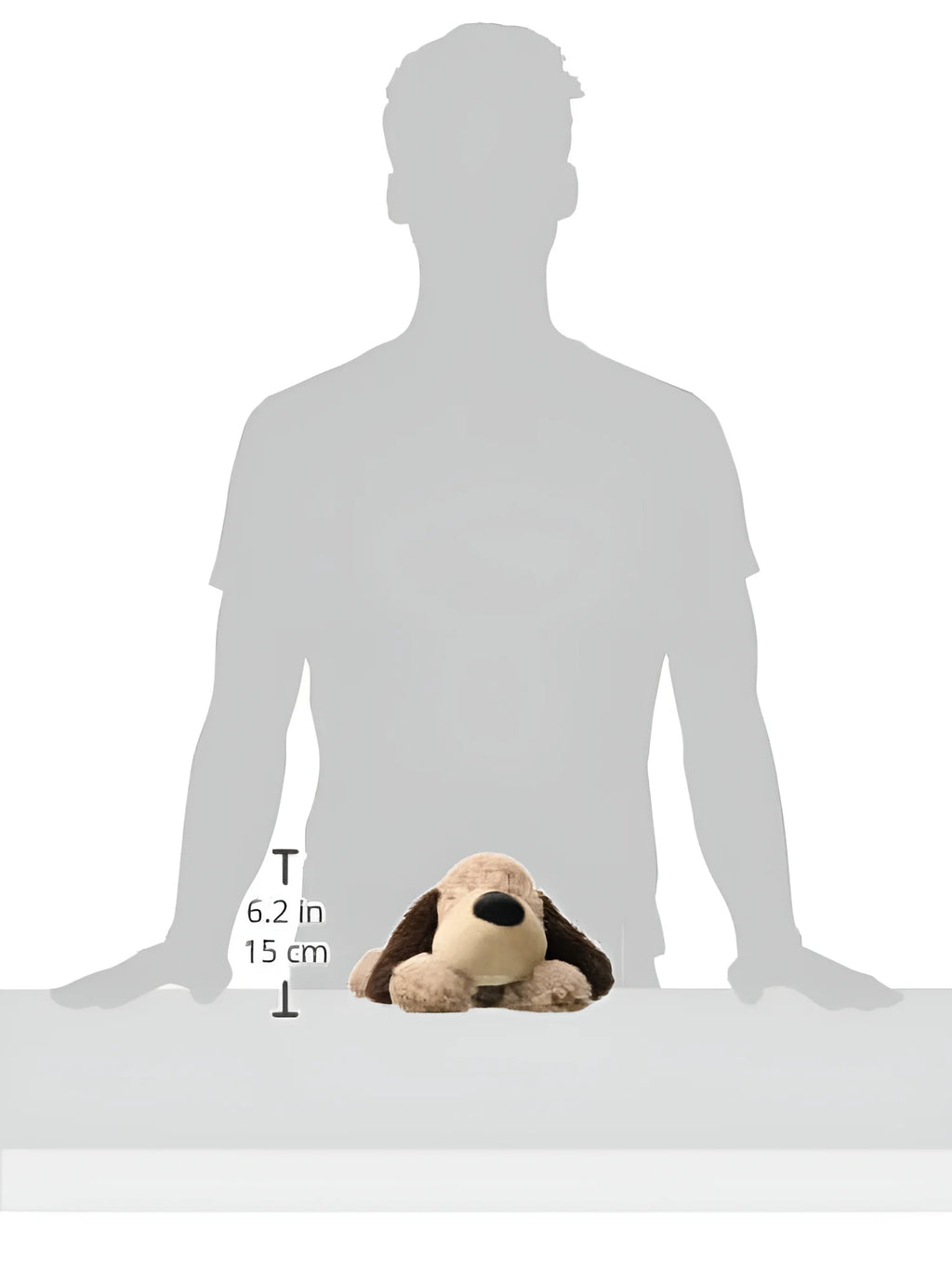 Microwavable French Lavender Scented Plush Brown Dog