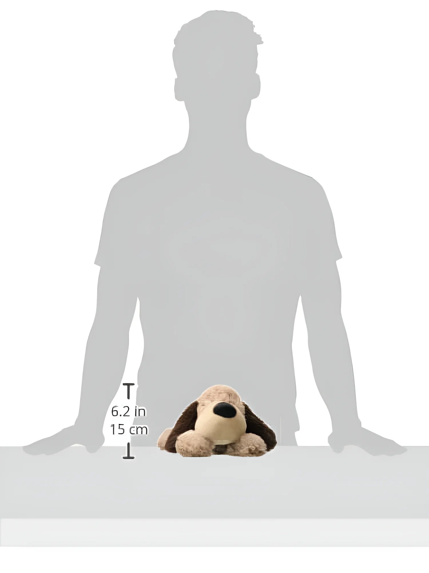 Microwavable French Lavender Scented Plush Brown Dog