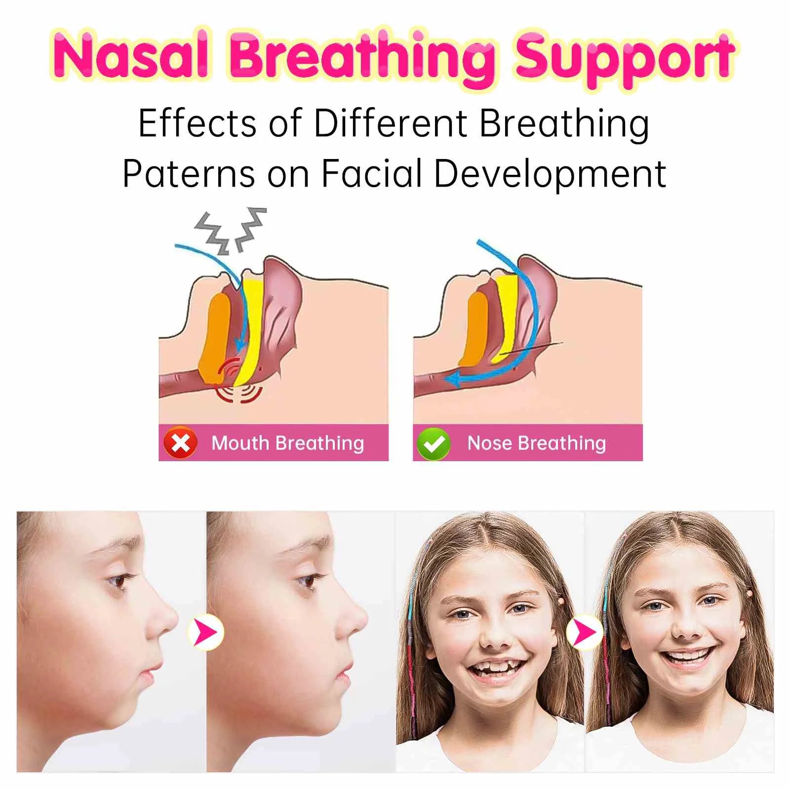 60PCS Little Sleep Strips Mouth Tape for Nasal Breathing,Latex Free and Safe,3 Shapes