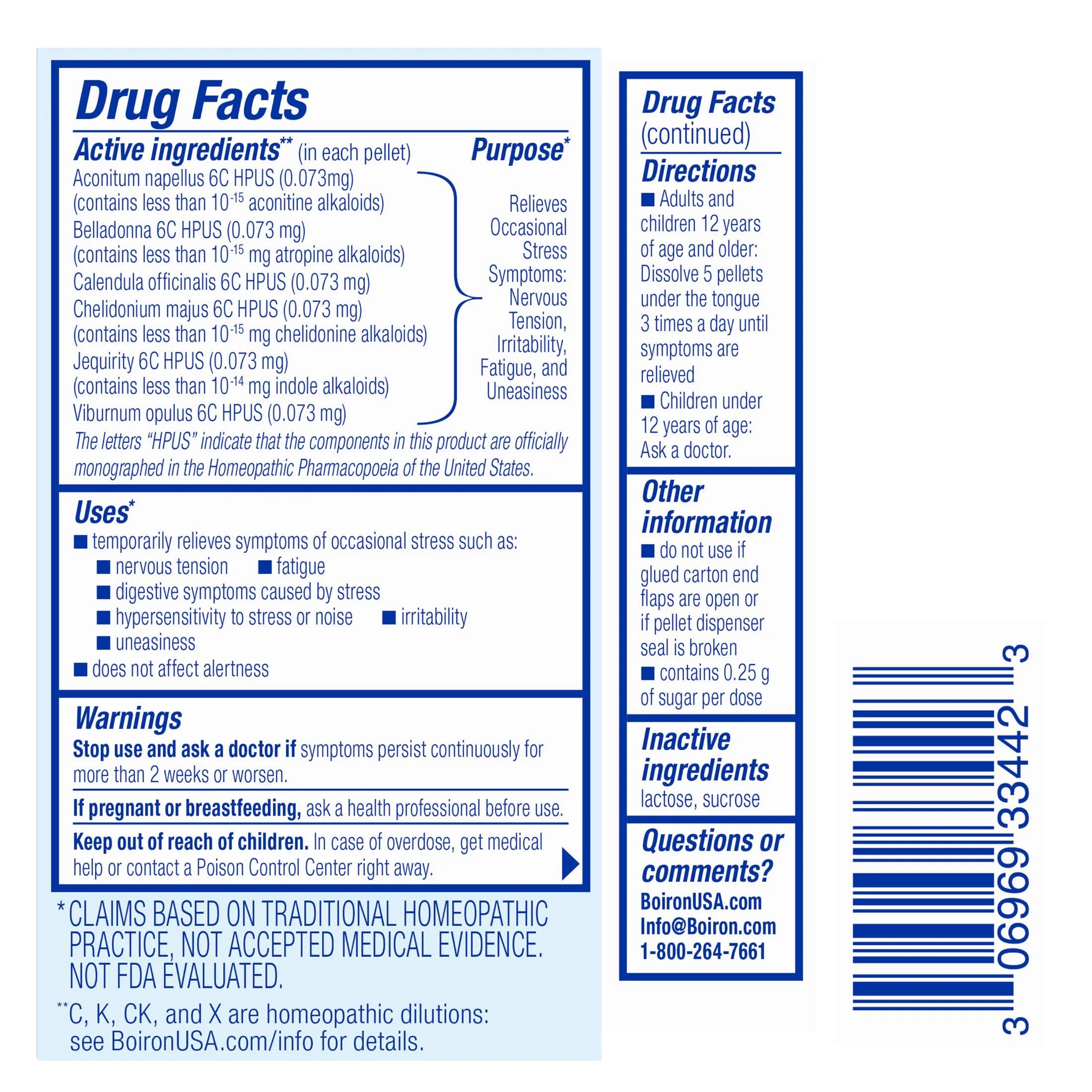 Stresscalm on the Go, Homeopathic Medicine for Stress Relief, Reduces Nervous Tension, Calms Mind & Body, 2 X 80 Pellets