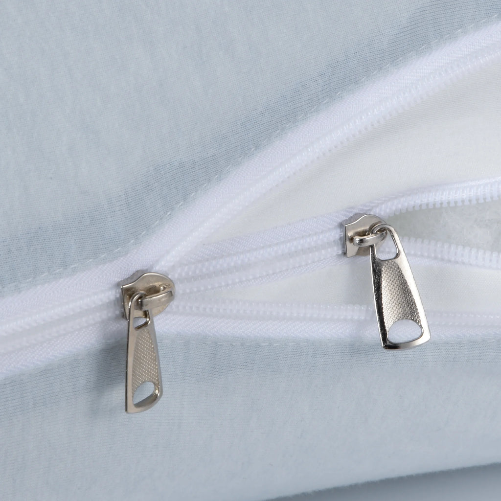 U Maternity Pillow,Maternity Body Pillows for Pregnant Women Sleeping with Jersey Cotton Cover,Blue Knit