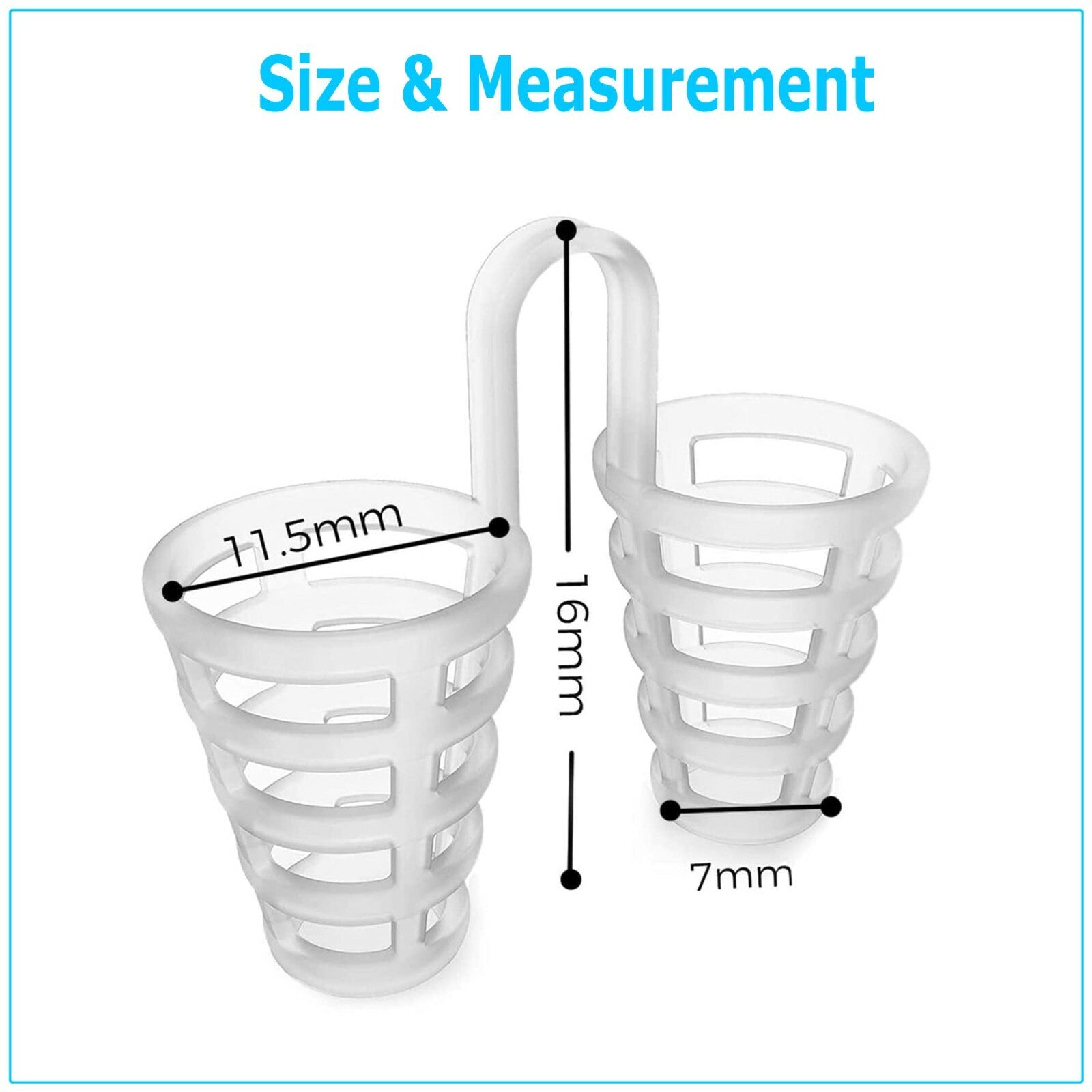 4PCS anti Snore Nose Clip Stop Snoring Stopper Device Sleep Aids Cones Vent