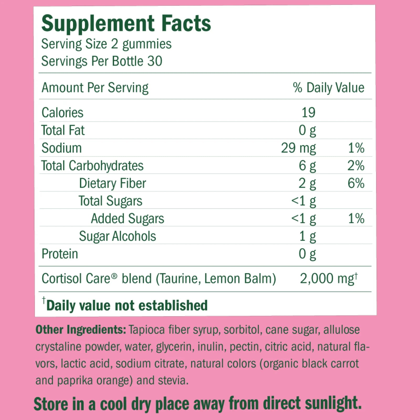 Stress Less Gummy with Cortisol Care® 60 Count – Balance Cortisol, Better Mood & Sleep