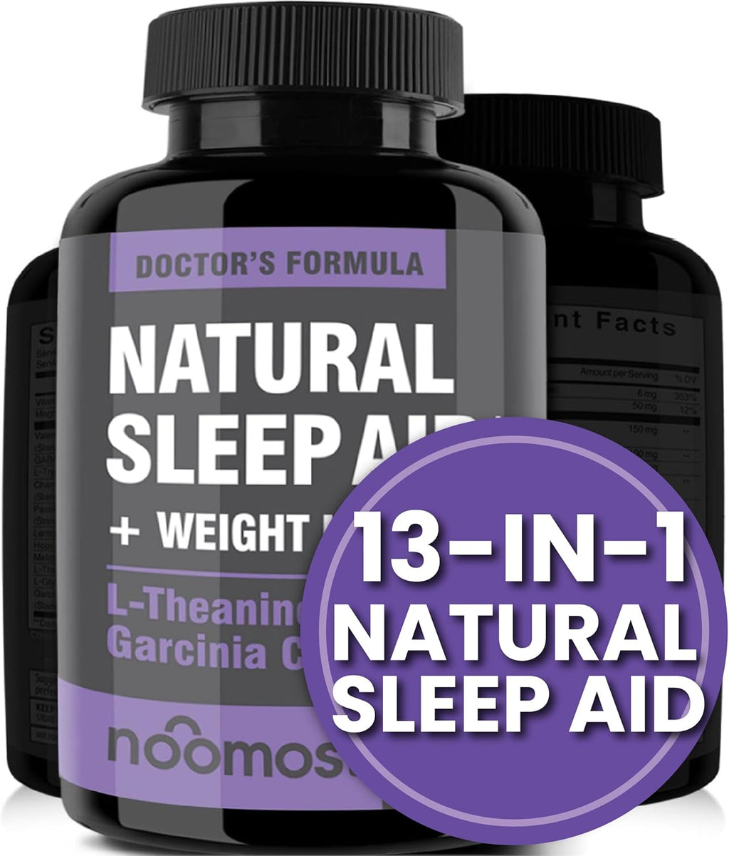 Extra Strength Natural Sleep Aid, Non-Habit Forming, Vegan Sleep Pills, 1 Month