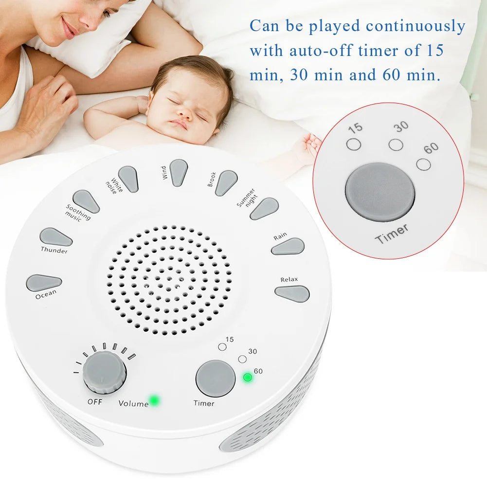 White Noise Sleep Relax Sound Spa Baby Relaxation Soothing Aid Machine