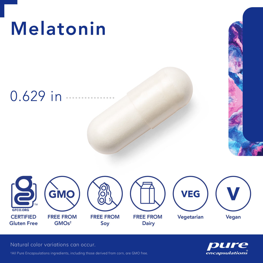 Melatonin 3 Mg - Antioxidant Supplement to Support Natural Sleeping & Relief of Occasional Sleeplessness - for Natural Sleep Support* - 60 Capsules