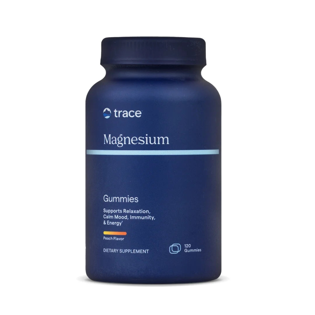 Minerals Magnesium 84Mg - Chewable Magnesium Supplement for Bone & Heart Health Support - Immune System Support - Aids Relaxation & Healthy Sleep - Peach, 120 Gummies (120 Servings)