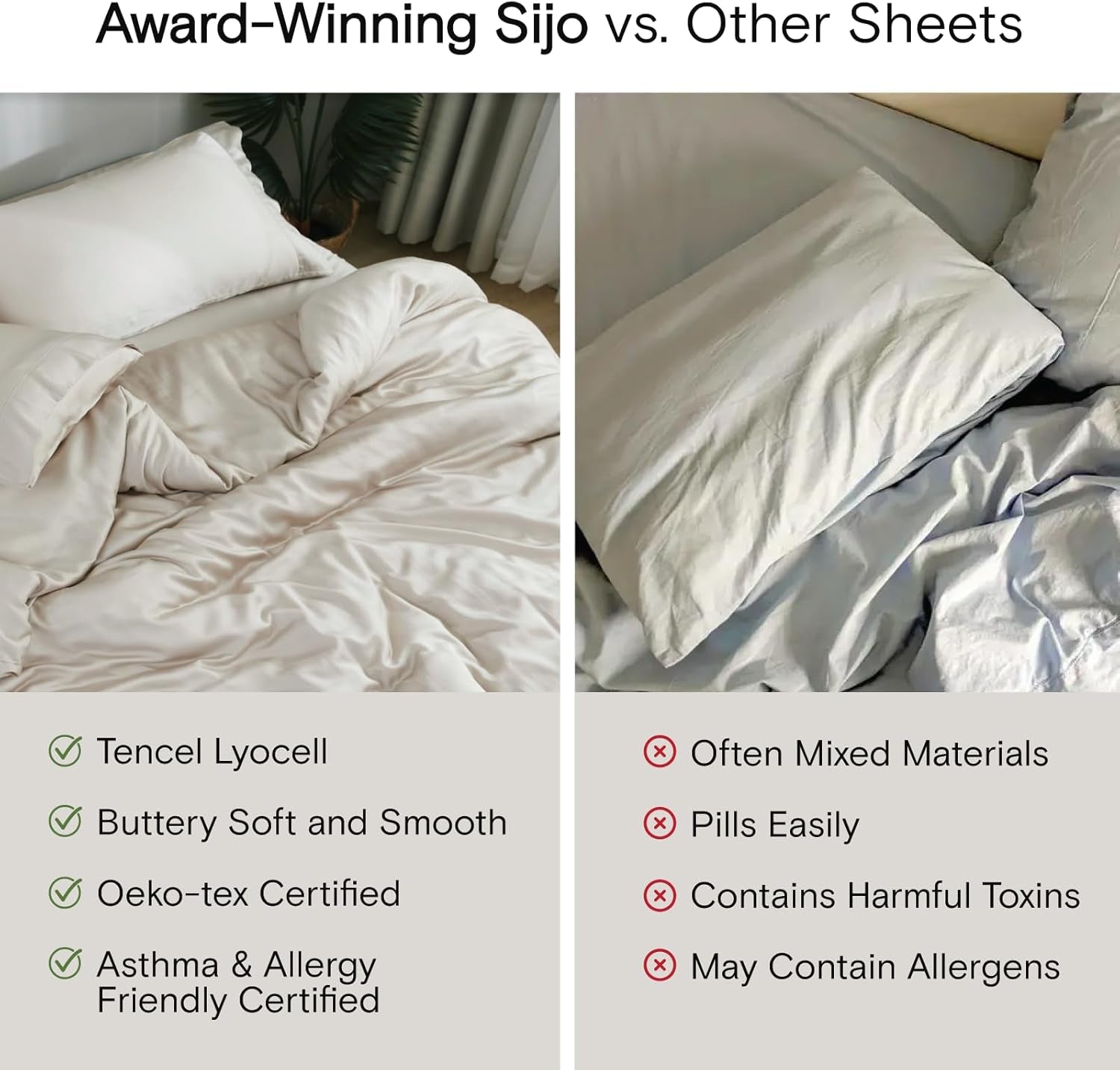 Airyweight Tencel Sheet Set, 100% Lyocell Derived from Eucalyptus, Buttery Soft, Architectural Digest 2022 Best Cooling Sheets Winner - 4Pc - 2 Pillowcases 1 Fitted 1 Top (Dove, Queen)