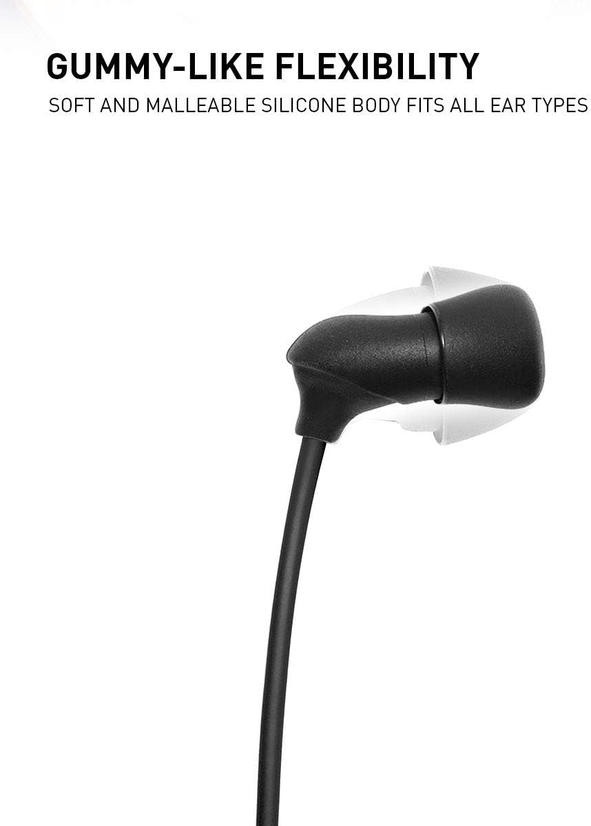 Sleeper Wireless Earbuds Flexible Silicone Lightweight Compact Earphones – Perfect for Noise Isolation, Sleep, ASMR, Travel, Meditation & Relaxation, Binaural - Black